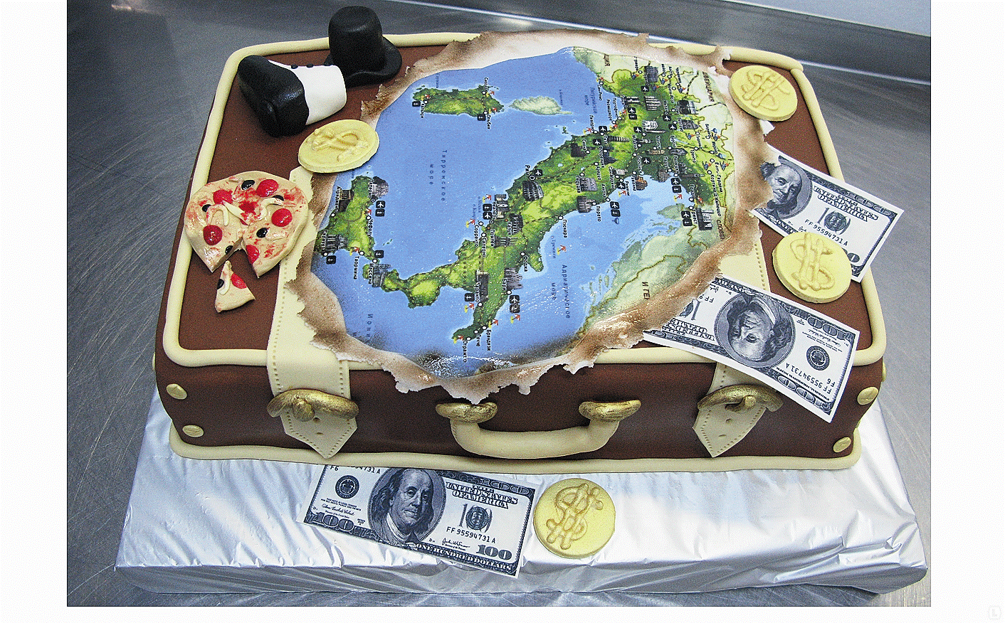 Торт путешествие по миру